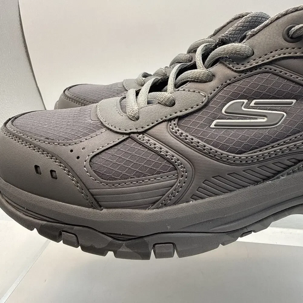 Skechers Trego Reeds Mill Road Shoes Women 9.5Grey Trail Running Sneakers 180118